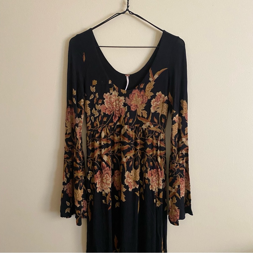 XS Free People Midnight Garden Maxi Dress